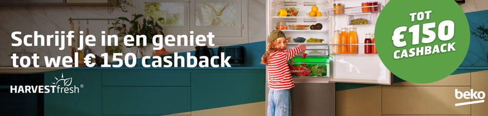 Tot 150 euro cashback